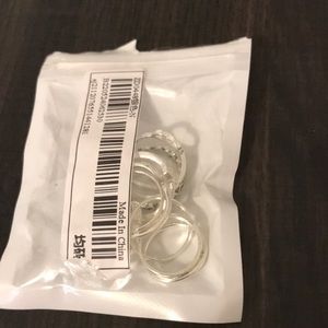 Rings fit any size silver there is 11 of them in one pack